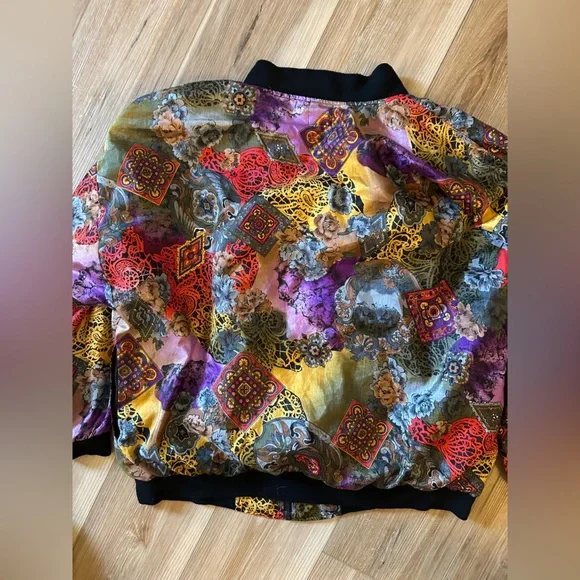 Vintage 80s Bomber Jacket L - Picture 2 of 7